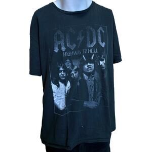 AC/DC Highway to Hell Band Graphic T Shirt Rock Metal Size 2XL